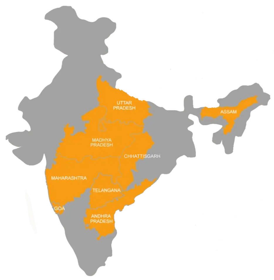 India map for IHRPTM for mobile